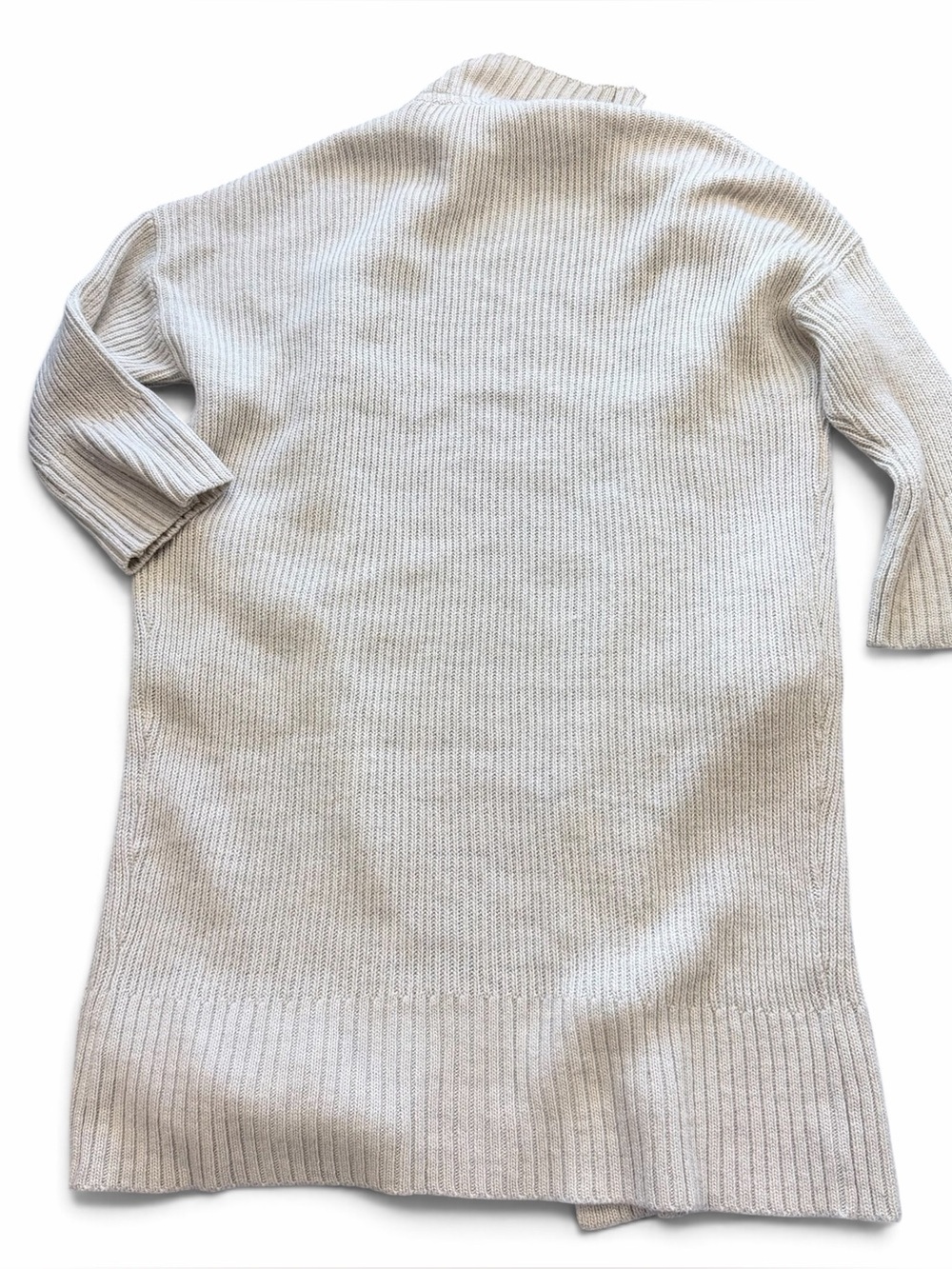 Free People Ottoman Slouchy Longline Cardigan in Oatmeal Size Small - Picture 3 of 11